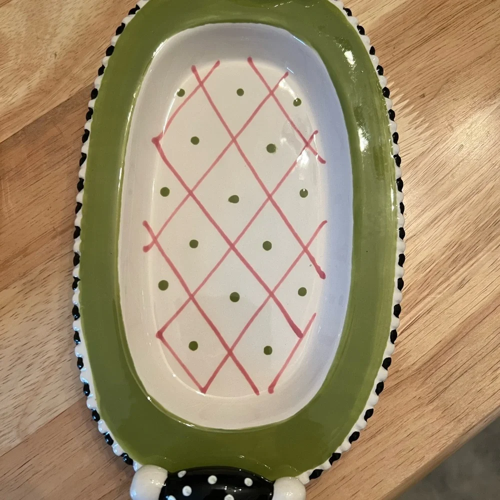 Mackenzie-Child’s lookalike?  Ceramic Bunny Butter/Cheese Dish - Picture 3 of 7